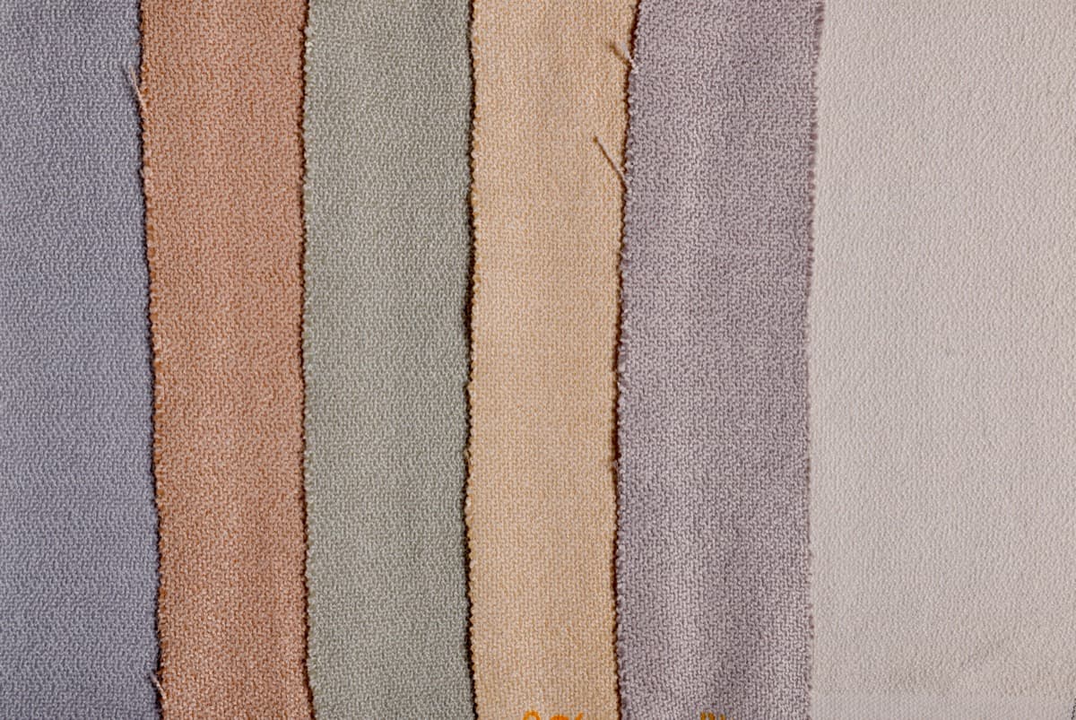 Vertical fabric color strips